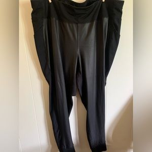 Lane Bryant Livi active legging 26/28 faux leather front only.